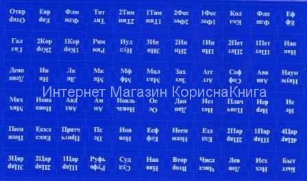 Указатели книг Библии (индексы) Одноцветные синий фон купить в  Христианский магазин КориснаКнига