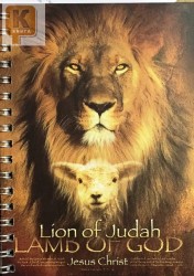 Блокнот,15*10.5,  90 листов. Lion of Judah LAMB OF GOD