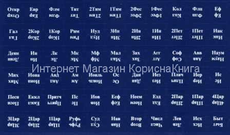 	Указатели книг Библии (индексы) Одноцветные темно-синий фон купить в  Христианский магазин КориснаКнига